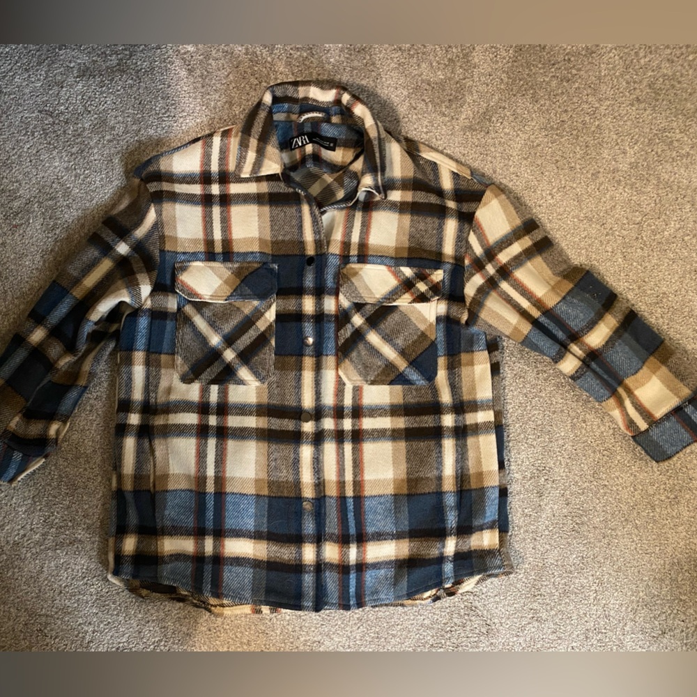 Zara Plaid Shacket